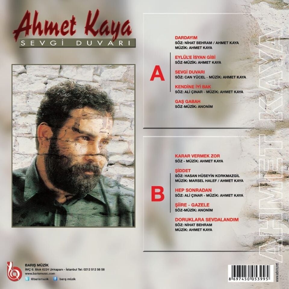 Ahmet Kaya - Sevgi Duvarı Plak