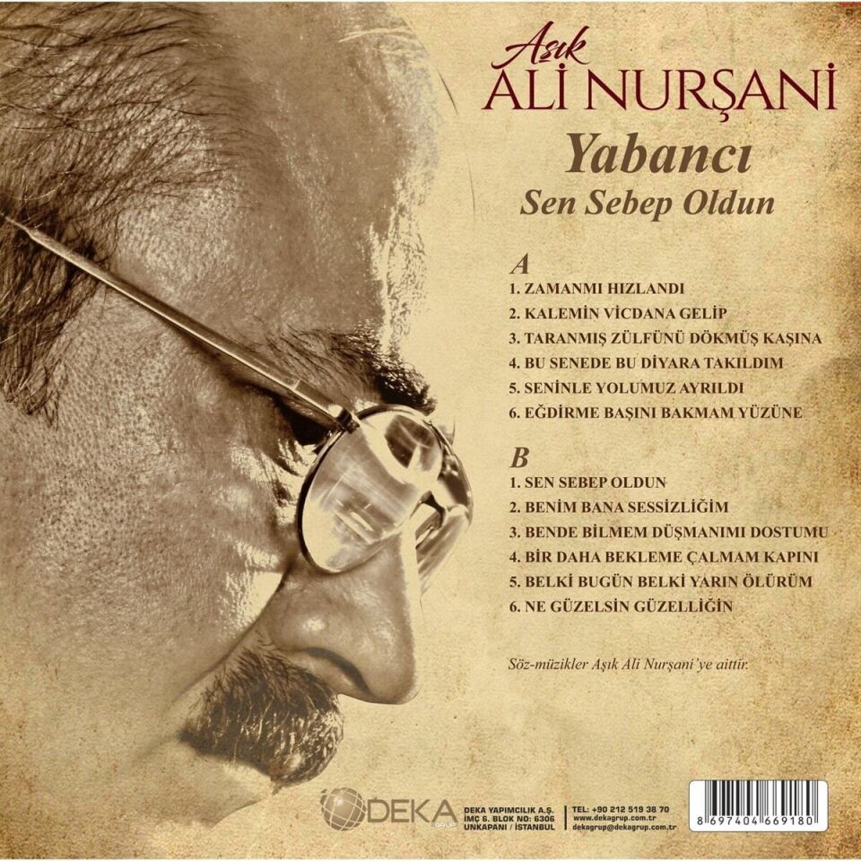 Aşık Ali Nurşani - Sen Sebep Oldun Plak