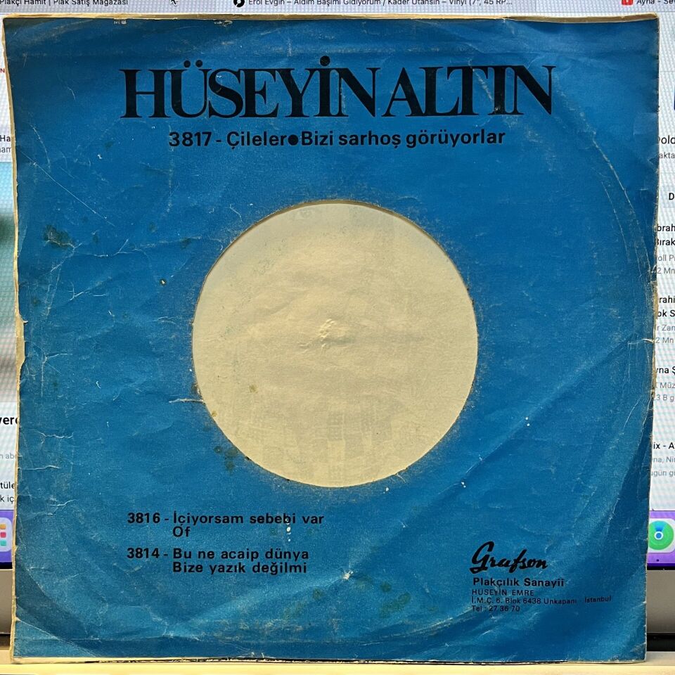 Hüseyin Altın – Bizi Sarhoş Görüyorlar/Çileler