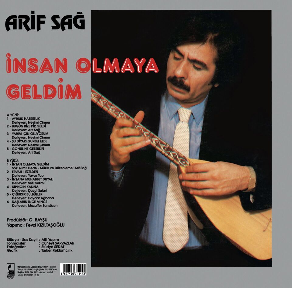 Arif Sağ - İnsan Olmaya Geldim Plak