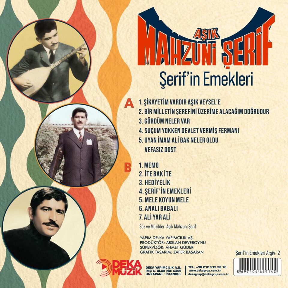 Aşık Mahzuni Şerif - Şerif'in Emekleri Plak