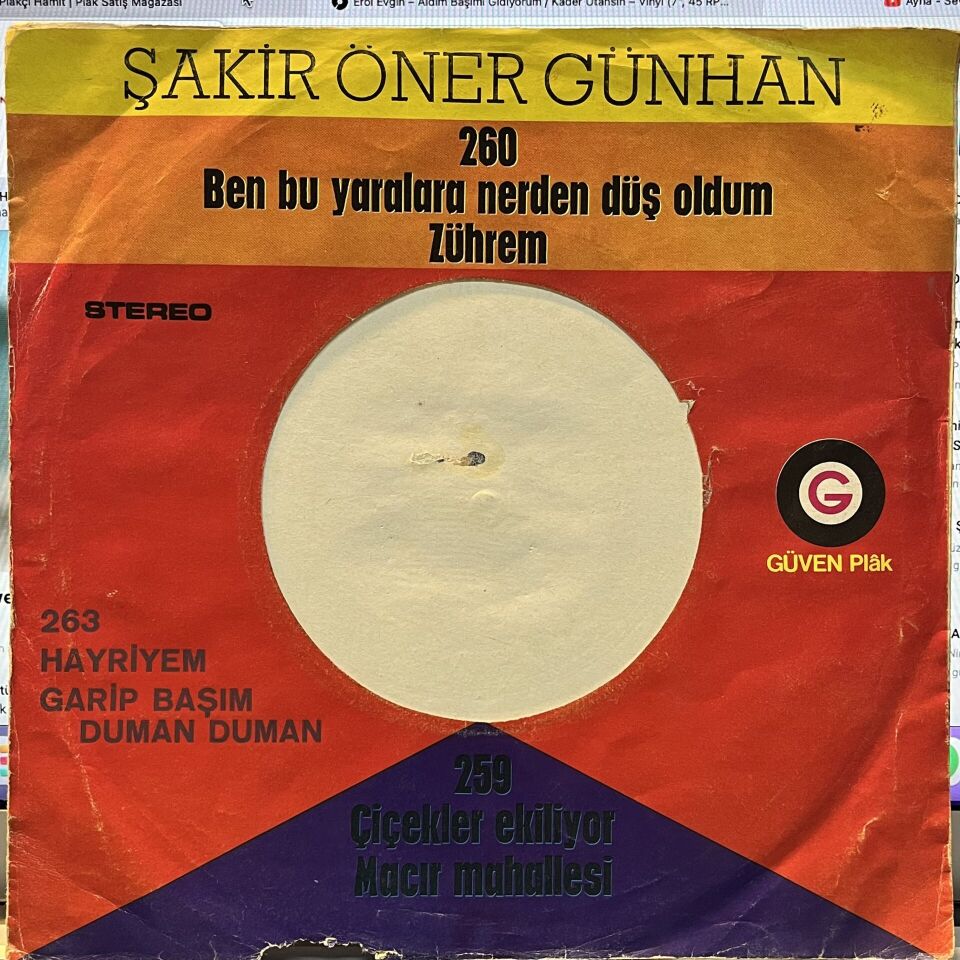 Şakir Öner Günhan – Hayriyem / Garip Başım Duman Duman