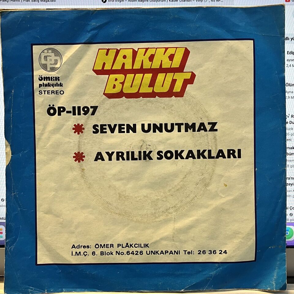 Hakkı Bulut – Seven Unutmaz / Ayrılık Sokakları