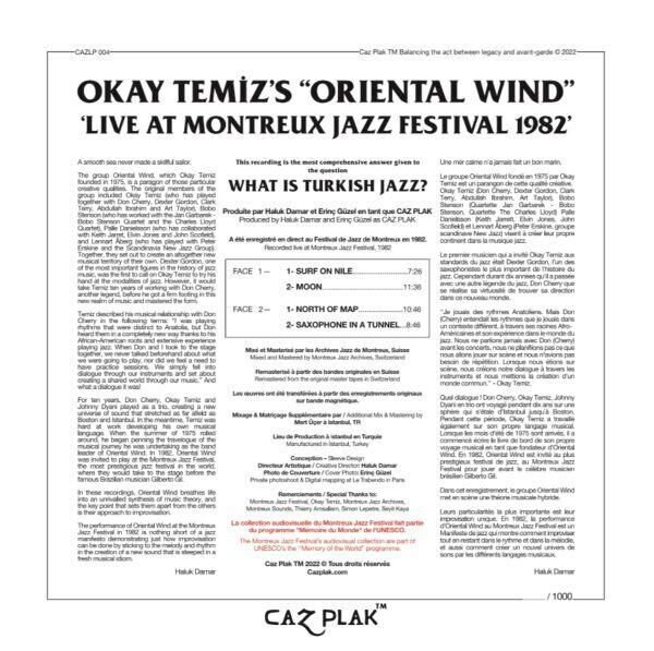 -Okay Temiz - Montreux Jazz Festival 1982 (Numaralı Avrupa Baskı) - Plak