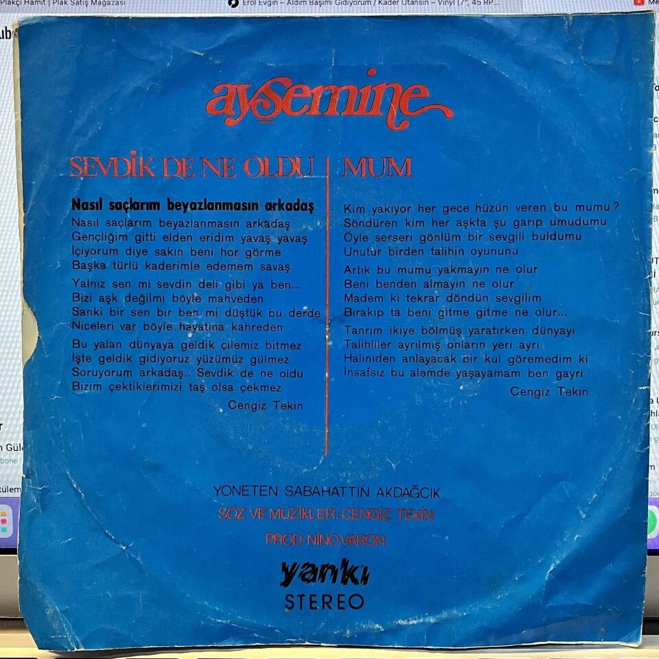 Ayşe Mine – Sevdik De Ne Oldu / Mum