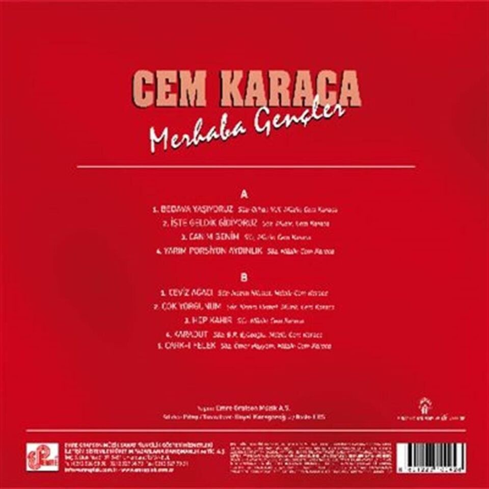 Cem Karaca - Merhaba Gençler Plak