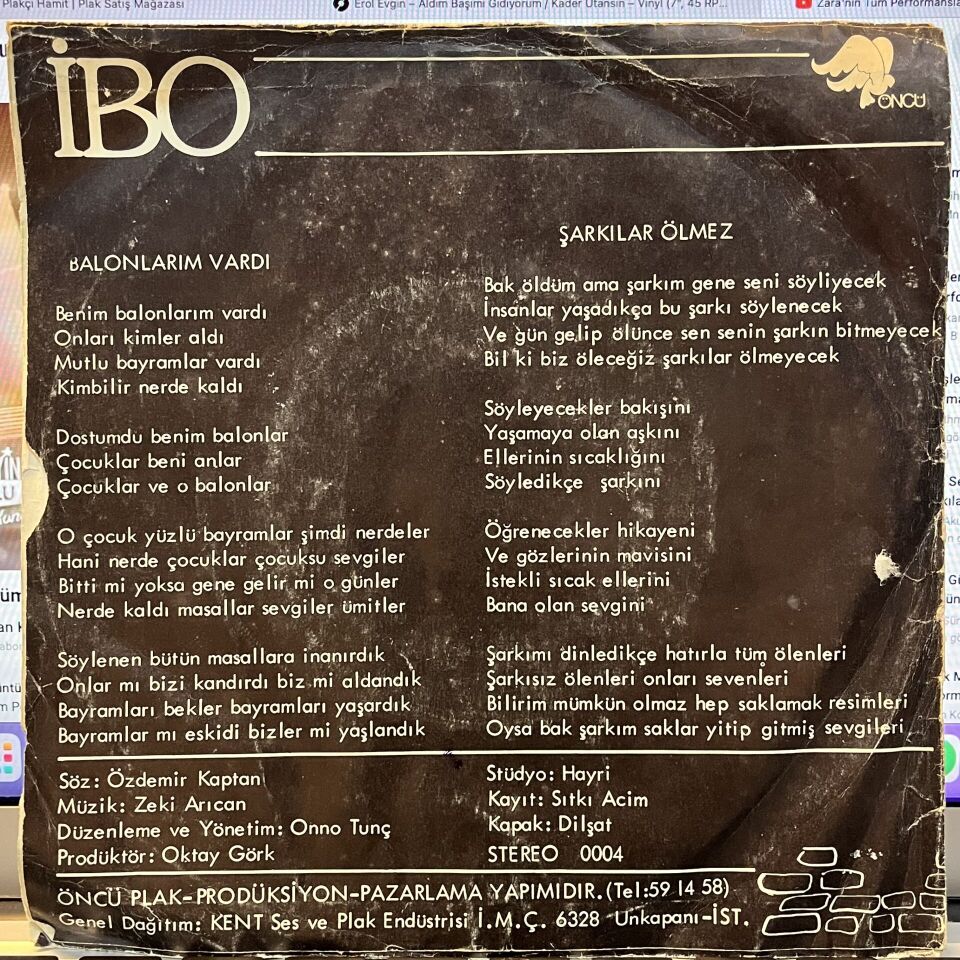 İbo (9) – Balonlarım Vardı / Şarkılar Ölmez
