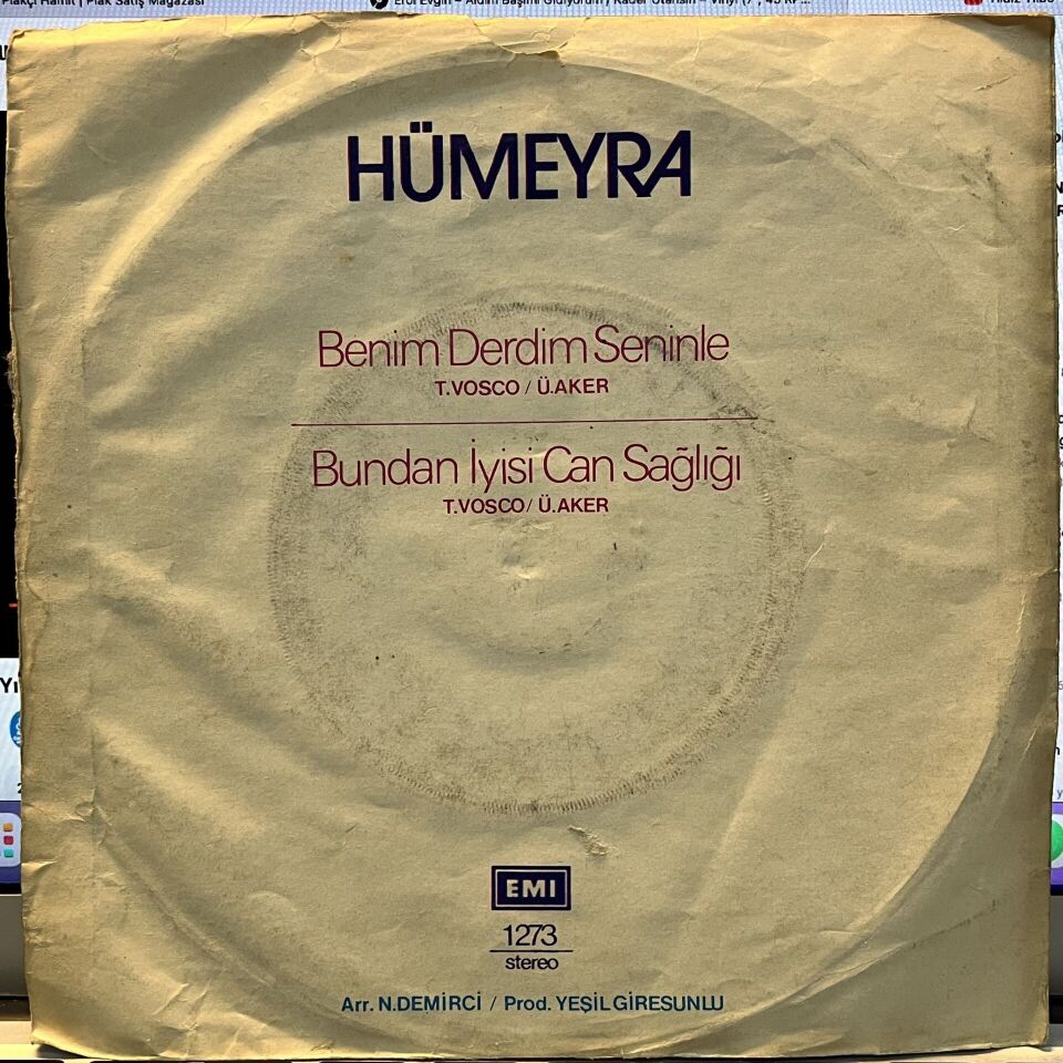 Hümeyra – Benim Derdim Seninle / Bundan İyisi Can Sağlığı