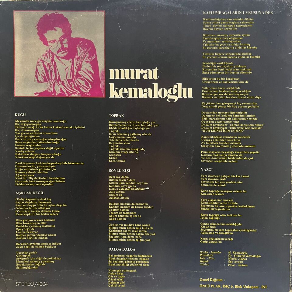 Murat Kemaloğlu – Kaplumbağaların Uykusuna Dek