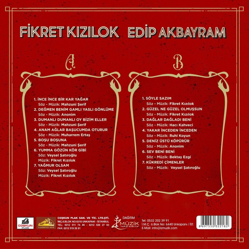 Fikret Kızılok ve Edip Akbayram Plak