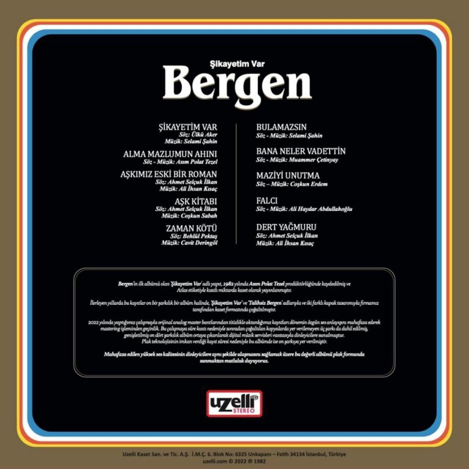 Bergen - Şikayetim Var Plak