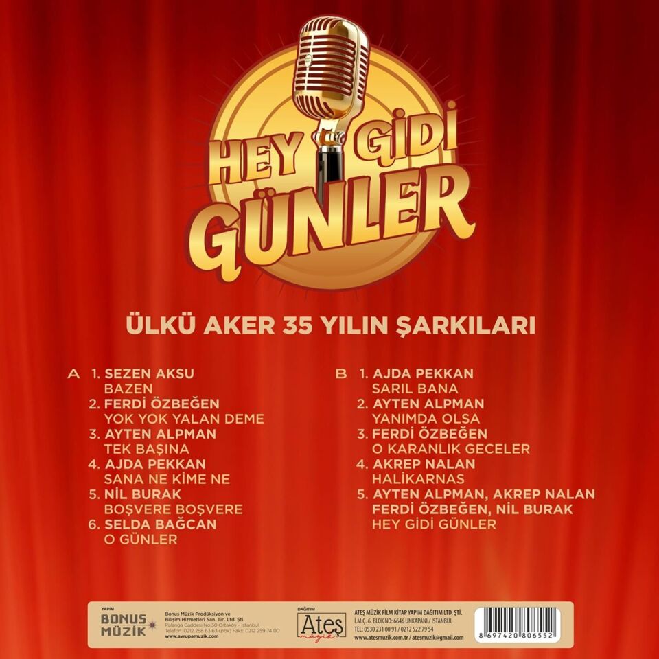 Hey Gidi Günler - Ülkü Aker 35 Yılın Şarkıları Plak
