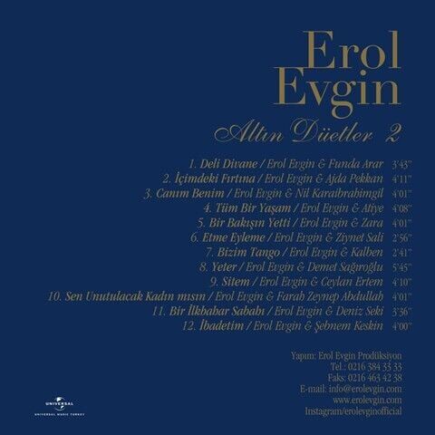 Erol Evgin - Altın Düetler 2 Plak