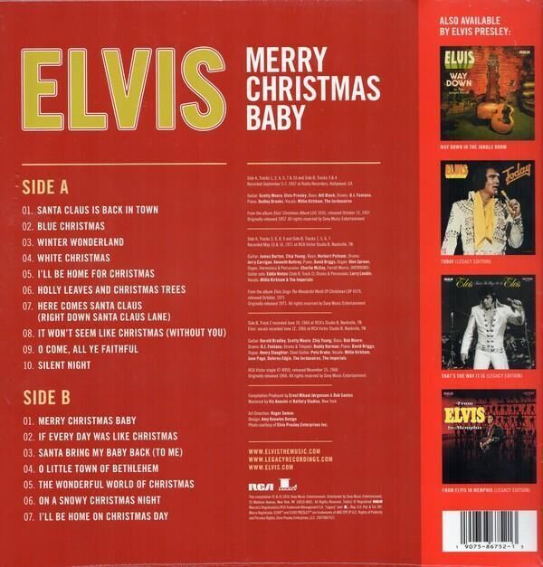 Elvis Presley – Merry Christmas Baby Yeni Baskı Plak