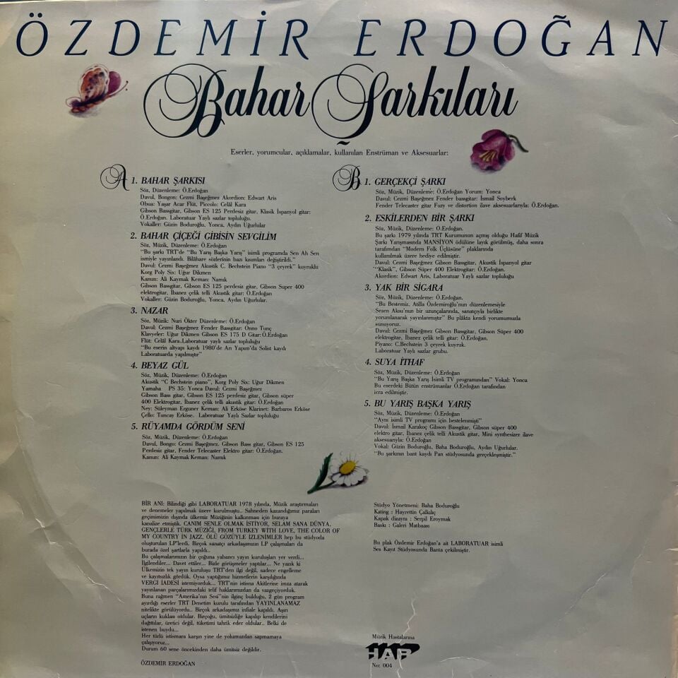 Özdemir Erdoğan – Bahar Şarkıları