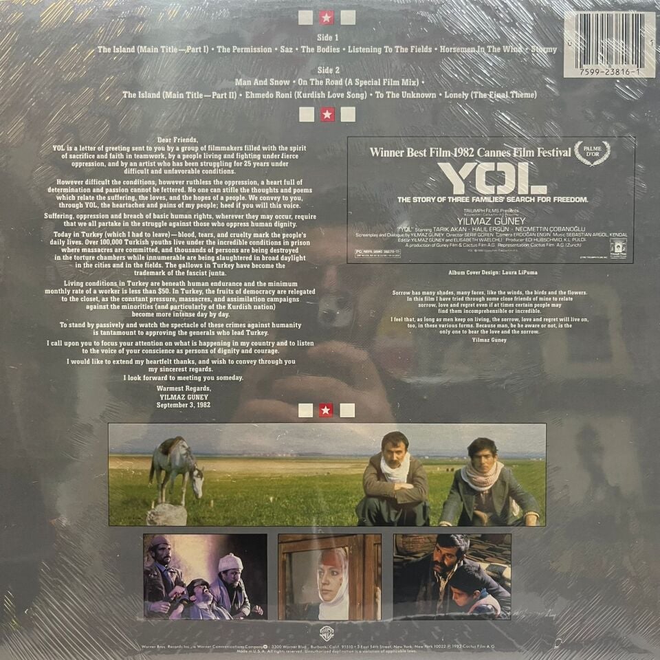 Sebastian Argol ‎– Yol (Original Motion Picture Soundtrack