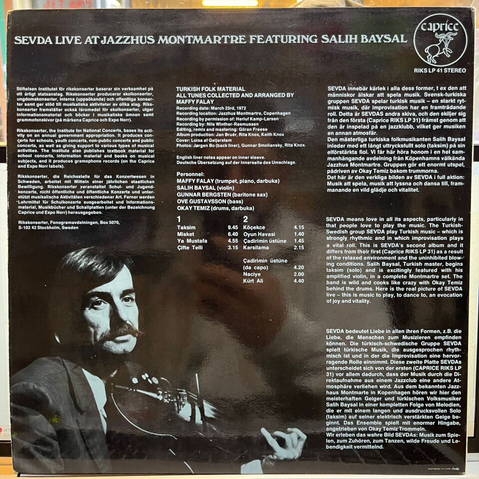 Sevda (3) – Live At Jazzhus Montmartre