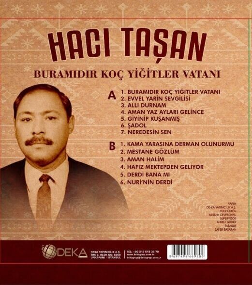 Hacı Taşan - Buramıdır Koç Yiğitler Vatanı Plak