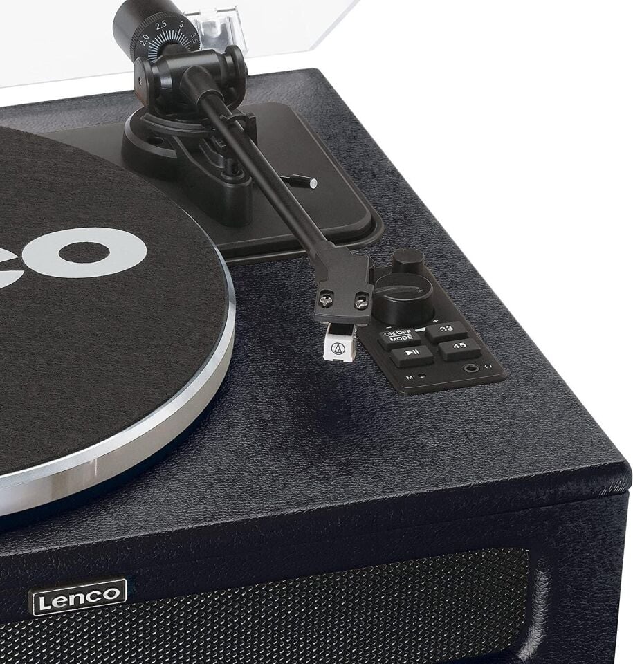 Lenco LS-430 BK 4 Dahili Hoparlörlü Bluetoothlu Pikap Deri Kaplama