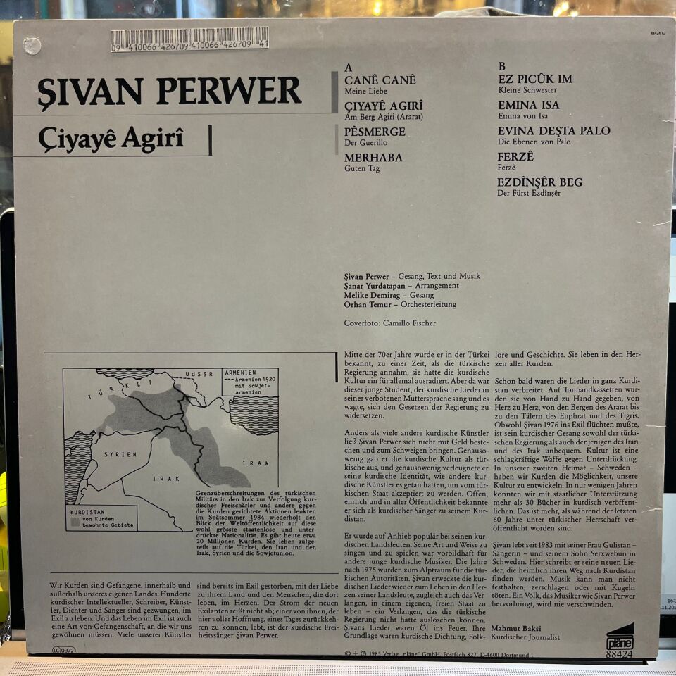 Şivan Perwer – The Kurdish Troubadour / Çiyayê Agirî