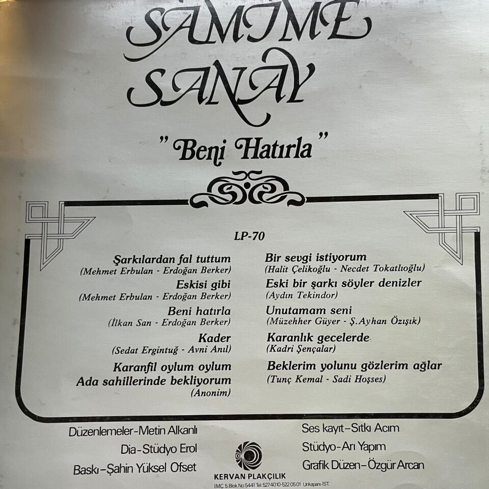 Samime Sanay – Beni Hatırla