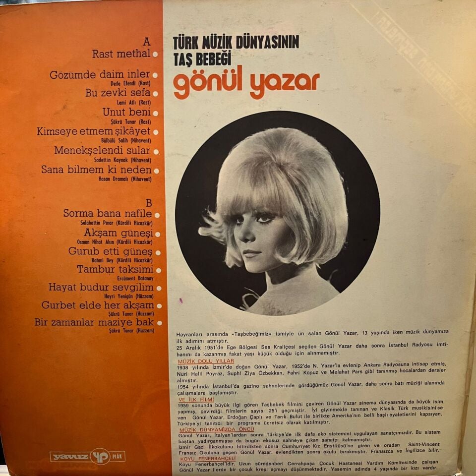 Gönül Yazar – Gönül Yazar'dan Seçmeler - 1