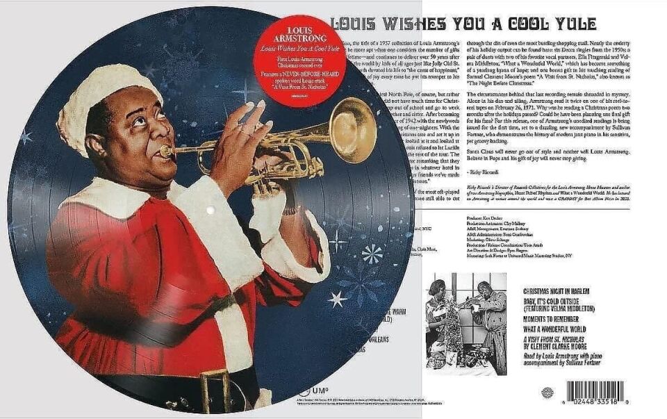 Louis Armstrong – Louis Wishes You A Cool Yule Picture Plak