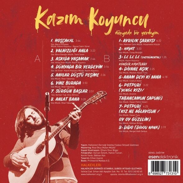Kazım Koyuncu - Dünyada Bir Yerdeyim Plak