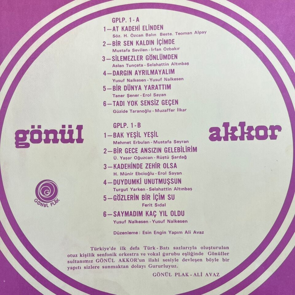 Gönül Akkor – Sizin Seçtikleriniz 1