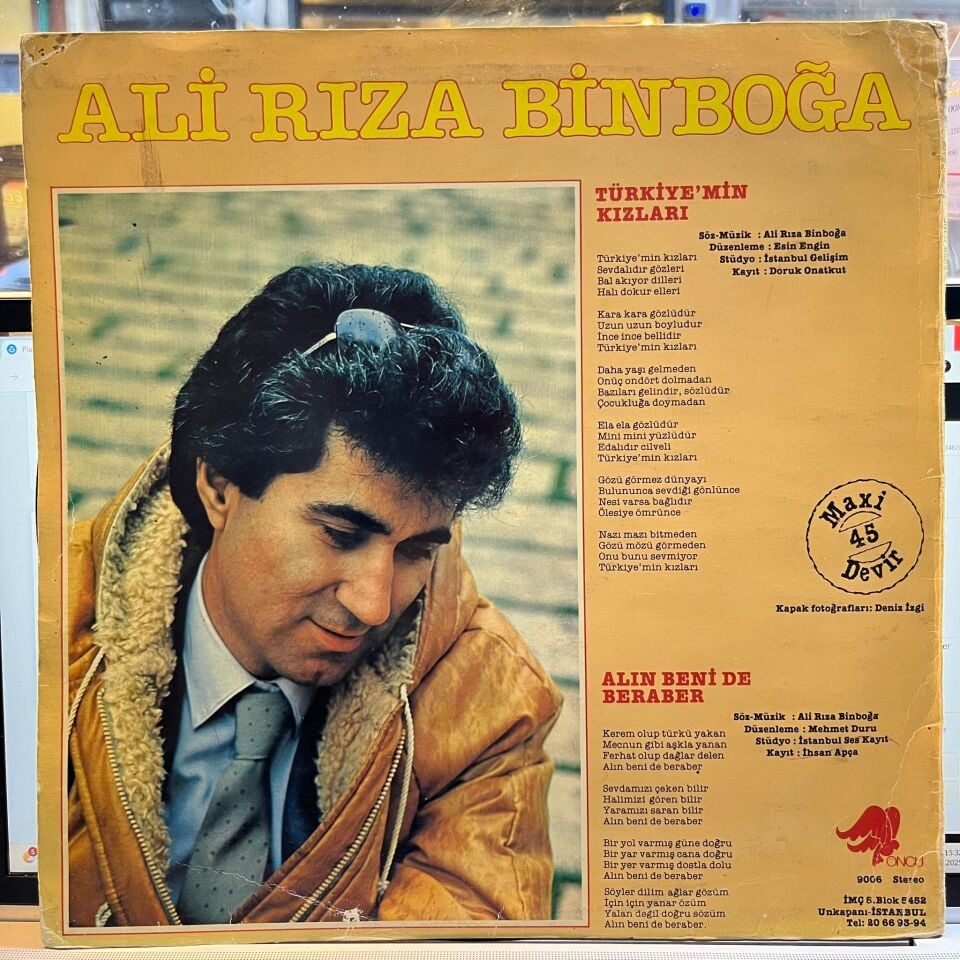 Ali Rıza Binboğa – Türkiye'min Kızları / Alın Beni De Beraber