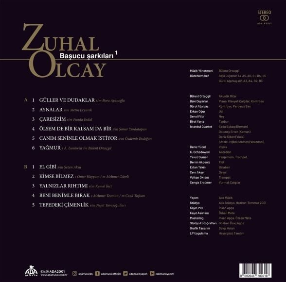 Zuhal Olcay - Başucu Şarkıları 1 Plak