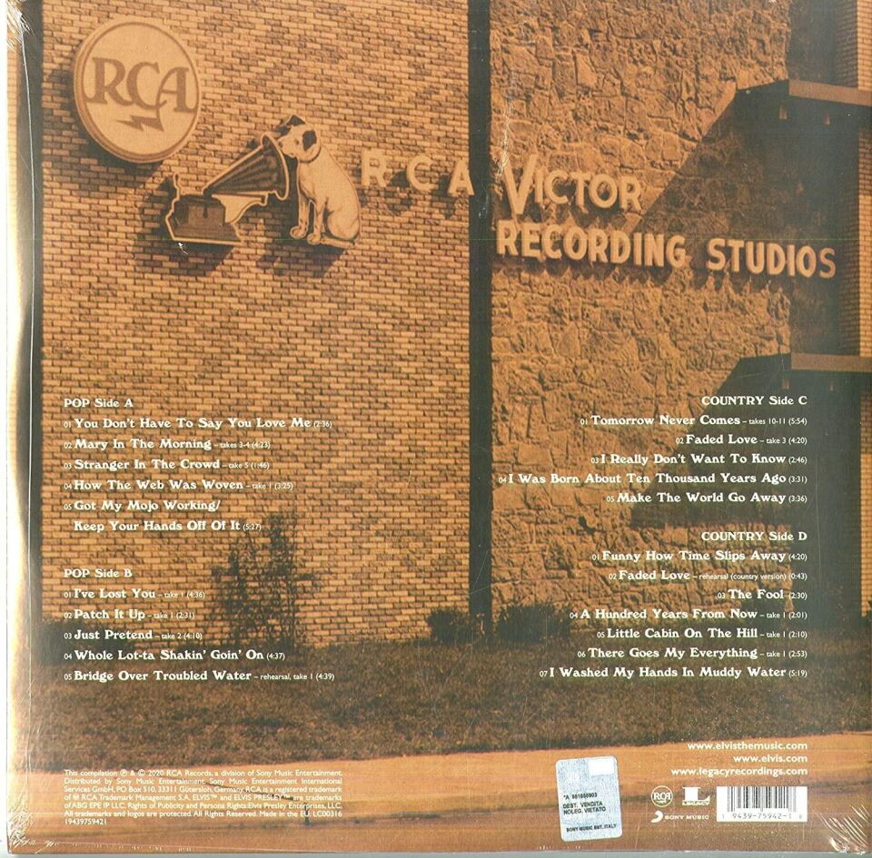 Elvis Presley – From Elvis In Nashville 2'li Plak