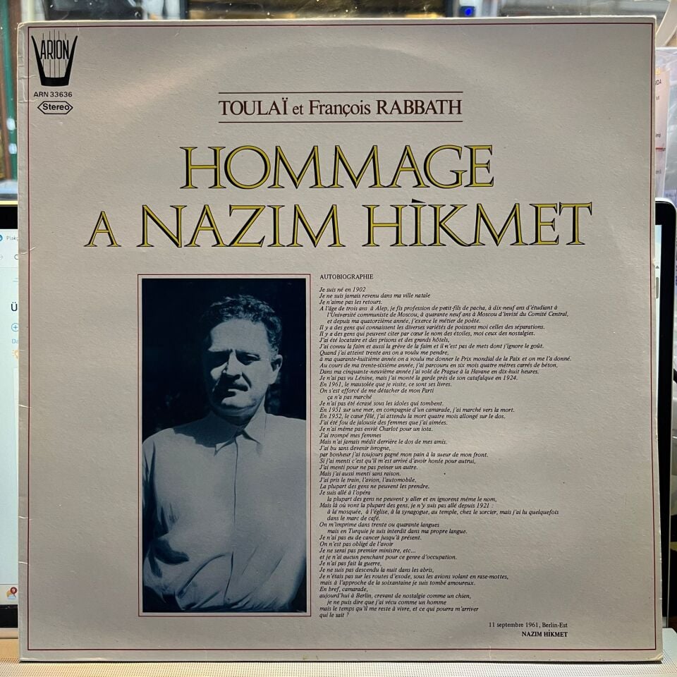 Toulaï* Et François Rabbath – Hommage A Nazim Hikmet