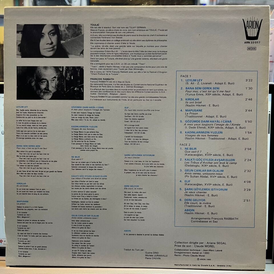 Toulaï* Et François Rabbath – Hommage A Nazim Hikmet