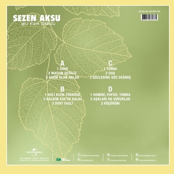 Sezen Aksu - Deli Kızın Türküsü 2'li Plak
