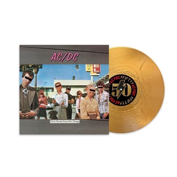 Ac Dc - Dirty Deeds Done Dirt Cheap Plak (50th Anniversary - Gold Nugget)