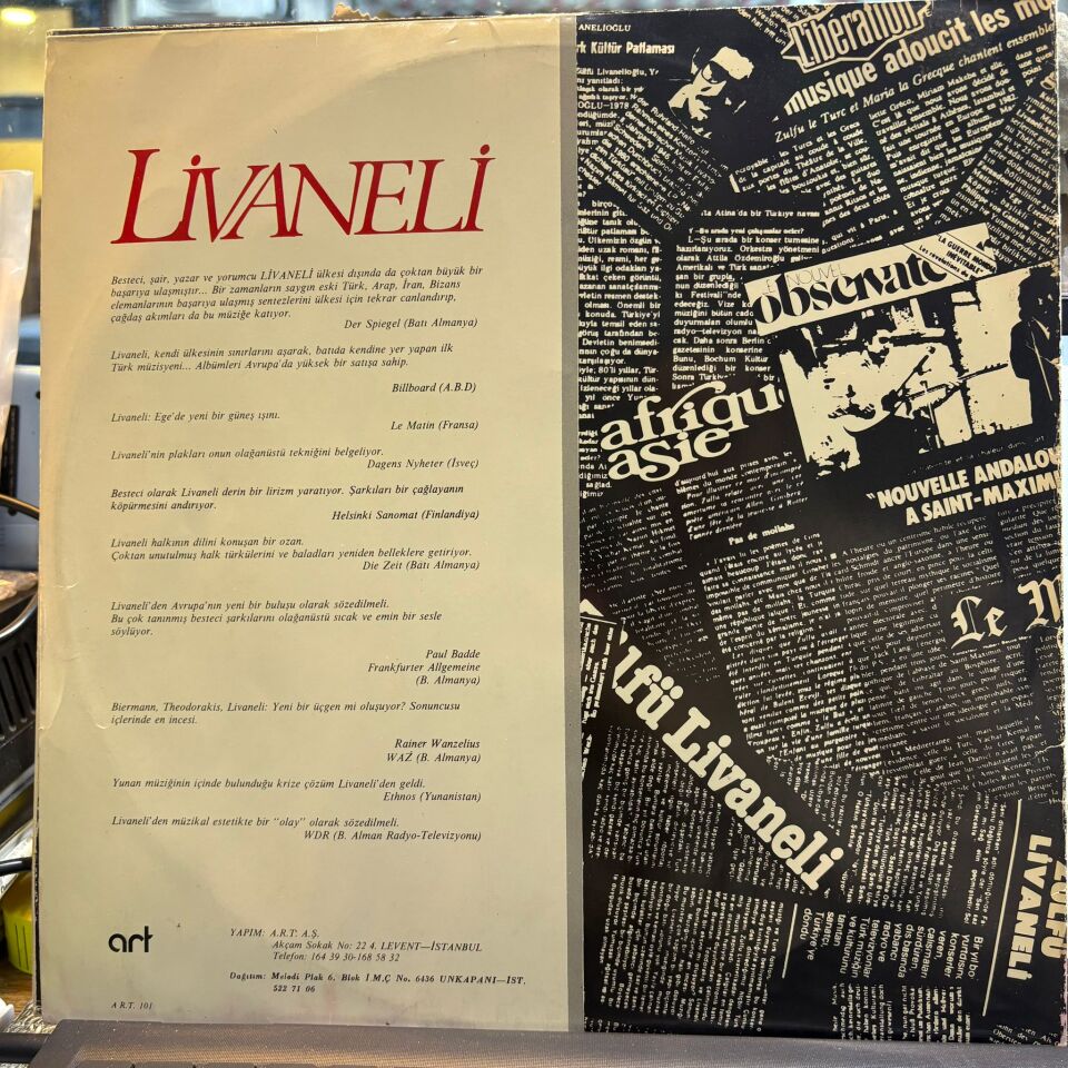 Livaneli* – Ada
