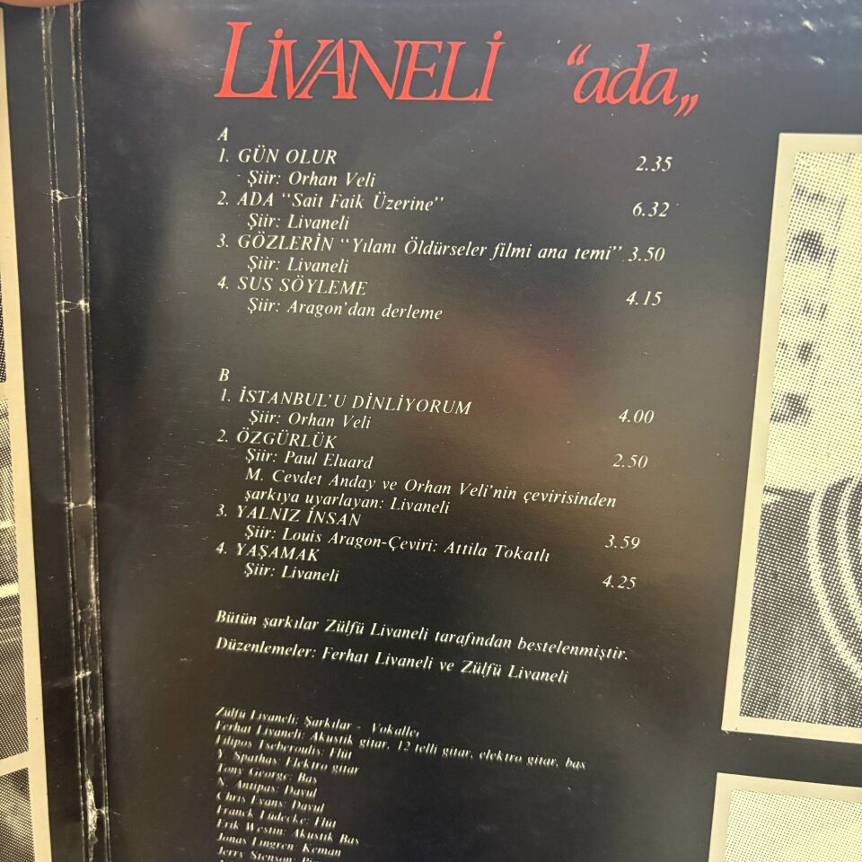 Livaneli* – Ada