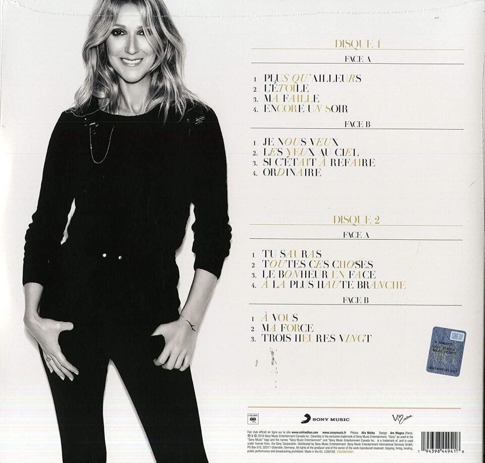 Celine Dion - Encore Un Soir 2'li Plak