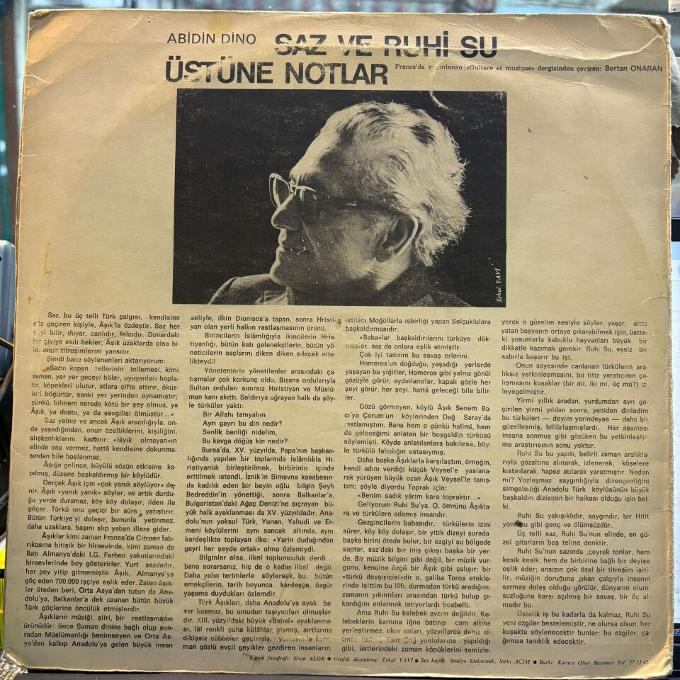 Ruhi Su – Şiirler - Türküler