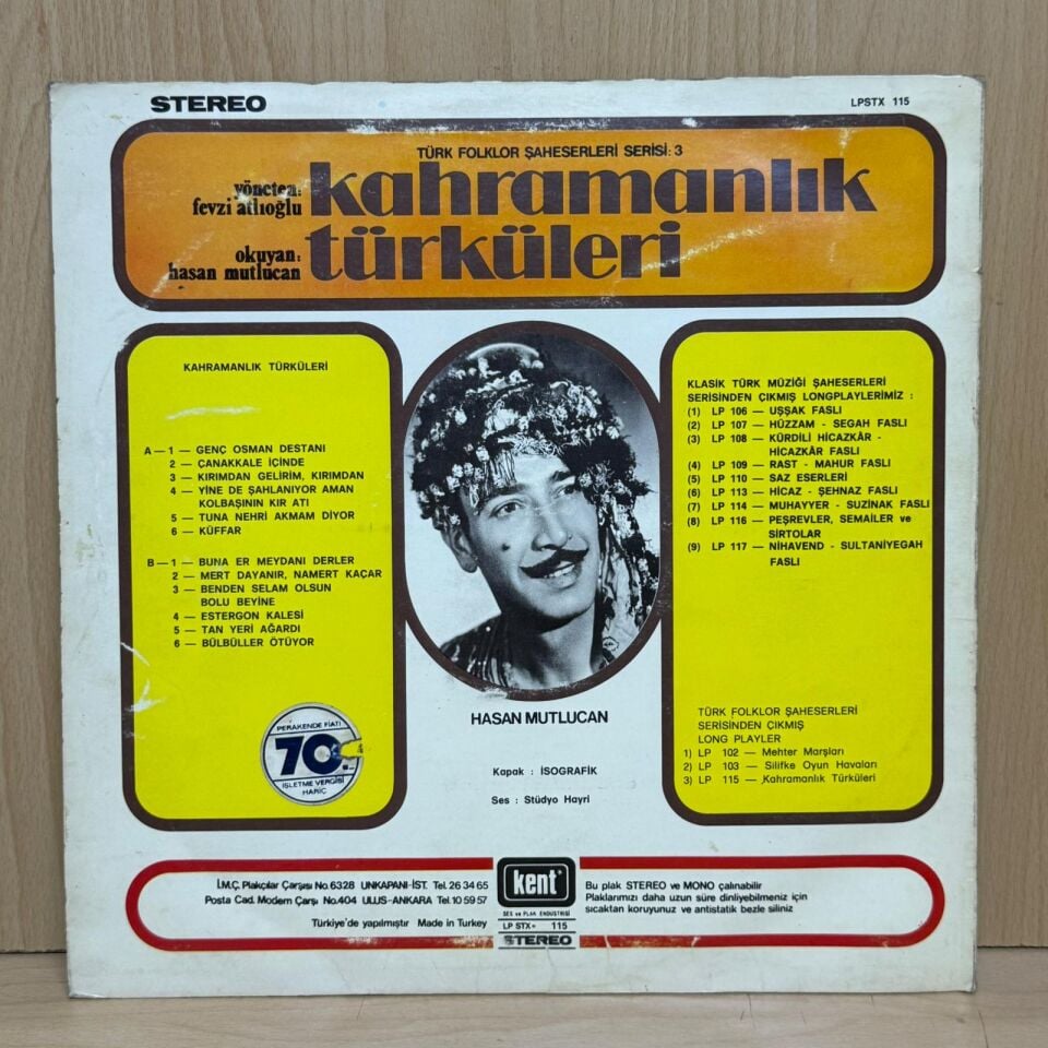 Fevzi Atlıoğlu, Hasan Mutlucan – Kahramanlık Türküleri