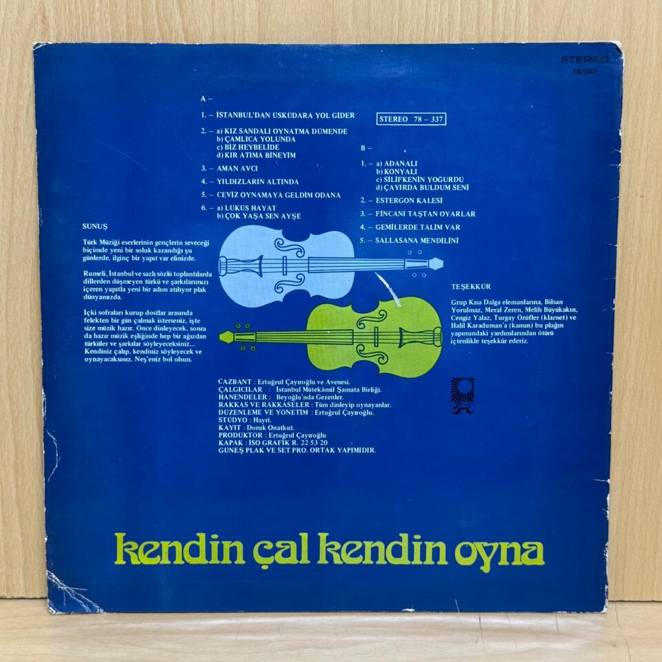 Ertuğrul Çayıroğlu Ve Avenesi – Kendin Çal Kendin Oyna