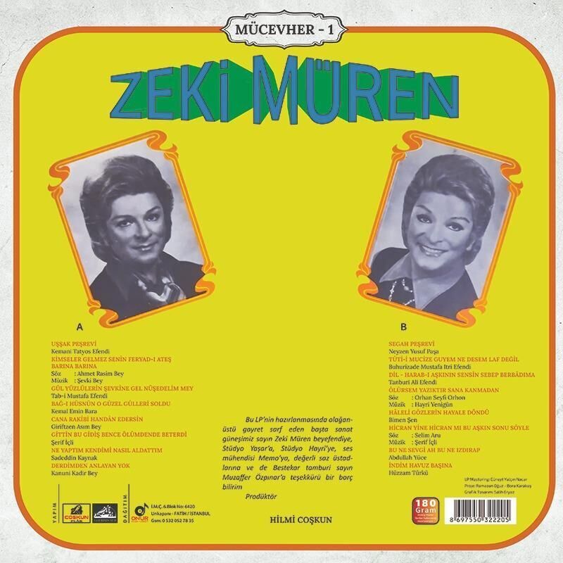 -Zeki Müren - Mücevher 1 Plak