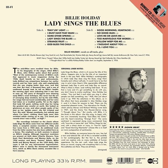 Billie Holiday - Lady Sings The Blues Plak