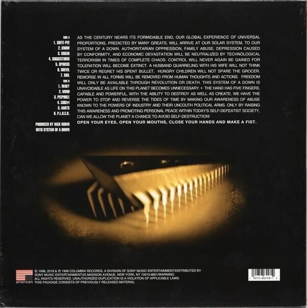 System Of A Down - System Of A Down Plak