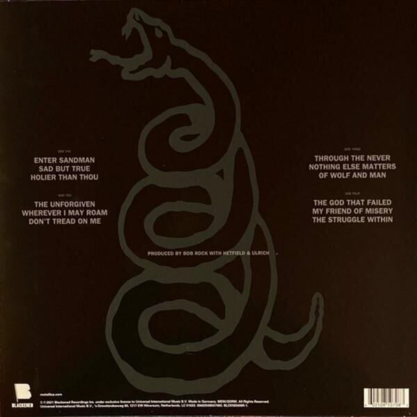 Metallica - Metallica The Black Album 2'li Plak