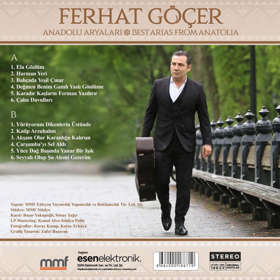 Ferhat Göçer - Anadolu Aryaları Plak