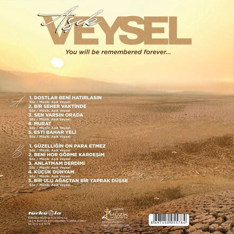 Aşık Veysel – You Will Be Remembered Forever Plak