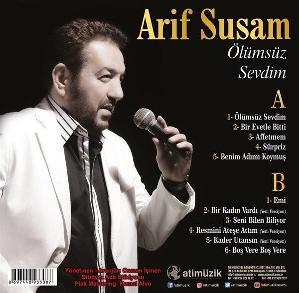 Arif Susam - Ölümsüz Sevdim (Plak - 33 Devir)