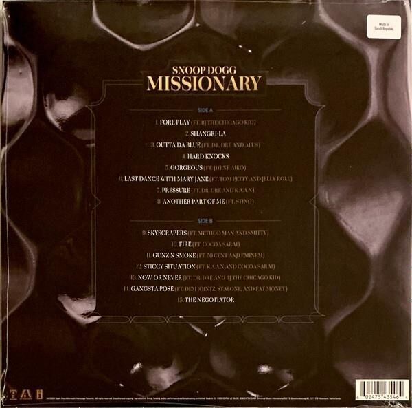 Snoop Dogg - Missionary Plak
